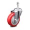 Service Caster 4 Inch Red Polyurethane Wheel Swivel 3/8 Inch Threaded Stem Caster SCC SCC-TS20S414-PPUB-RED-381615 - alternate 1